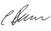Signature Christian Baier (handwriting)