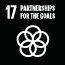 SDG goal 17: Partnerships for the Goals (icon)