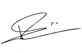 Signature Philippe Palazzi (handwriting)