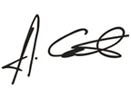 Signature Andrea Euenheim (handwriting)