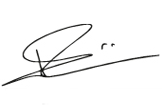 Signature Eric Poirier (handwriting)