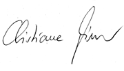Signature Christiane Giesen (handwriting)